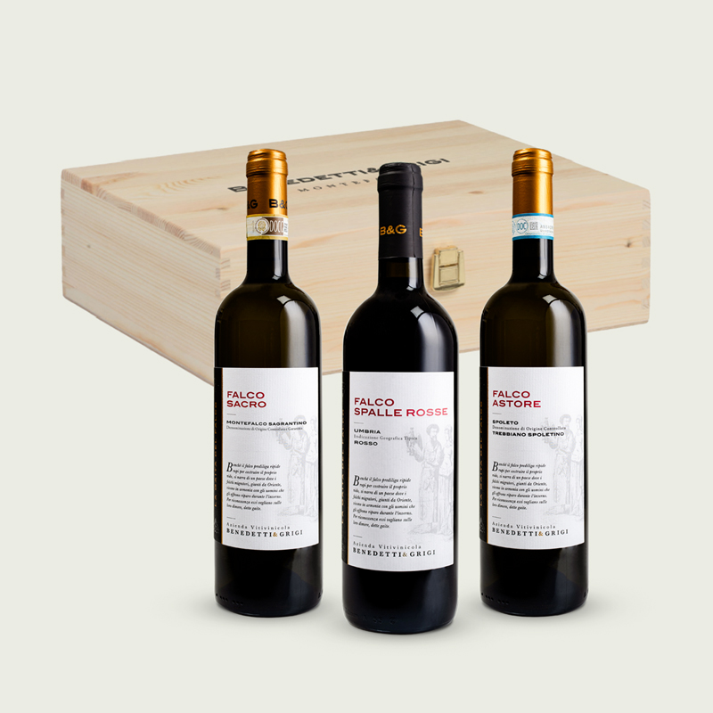 Cassetta in legno 3 bottiglie di Vino – Gaita del Falco