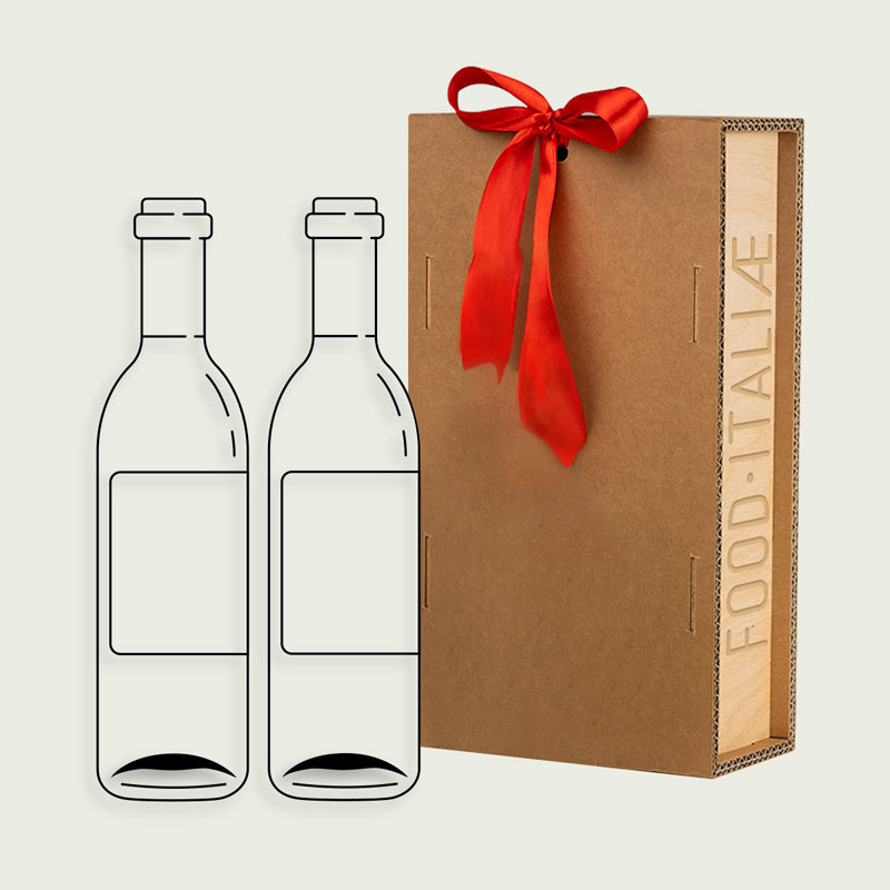 Scatola nidoboard e legno + 2 bottiglie di Vino a scelta